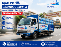 Dịch Vụ Giao Nước Bình 19L Phường Bình Tây Uy Tín, Giá Tốt