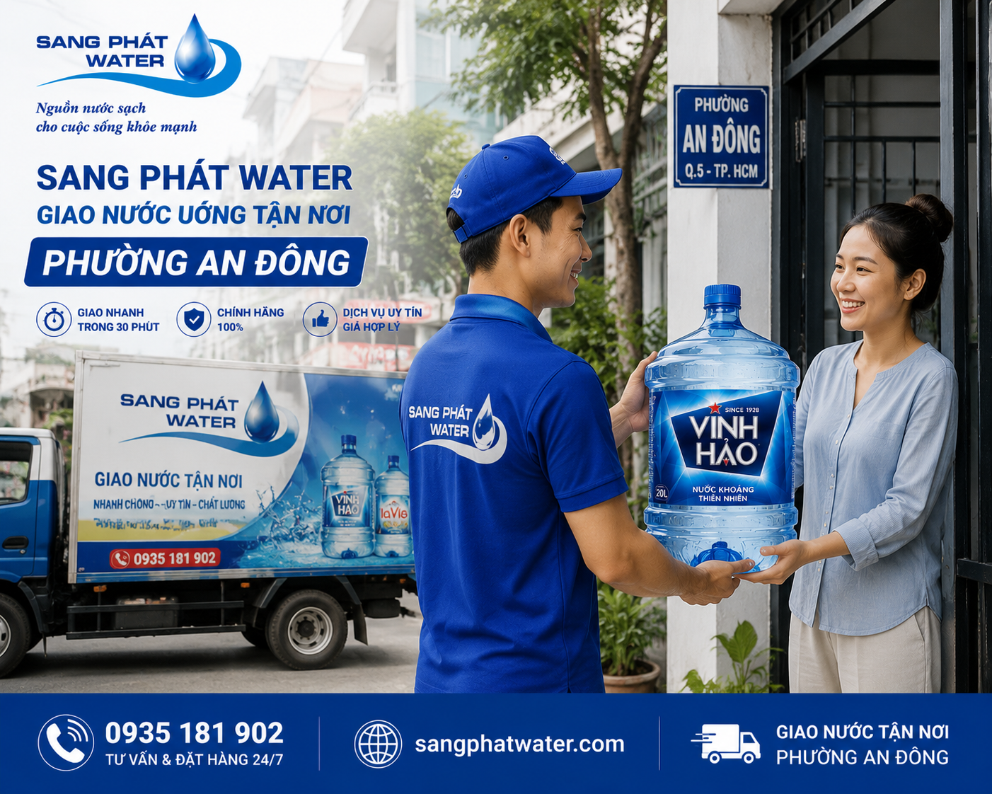 ​​​​​​​​Nhu cầu sử dụng nước uống sạch tăng cao tại văn phòng, hộ gia đình và quán cà phê khu vực Phường An Đông.