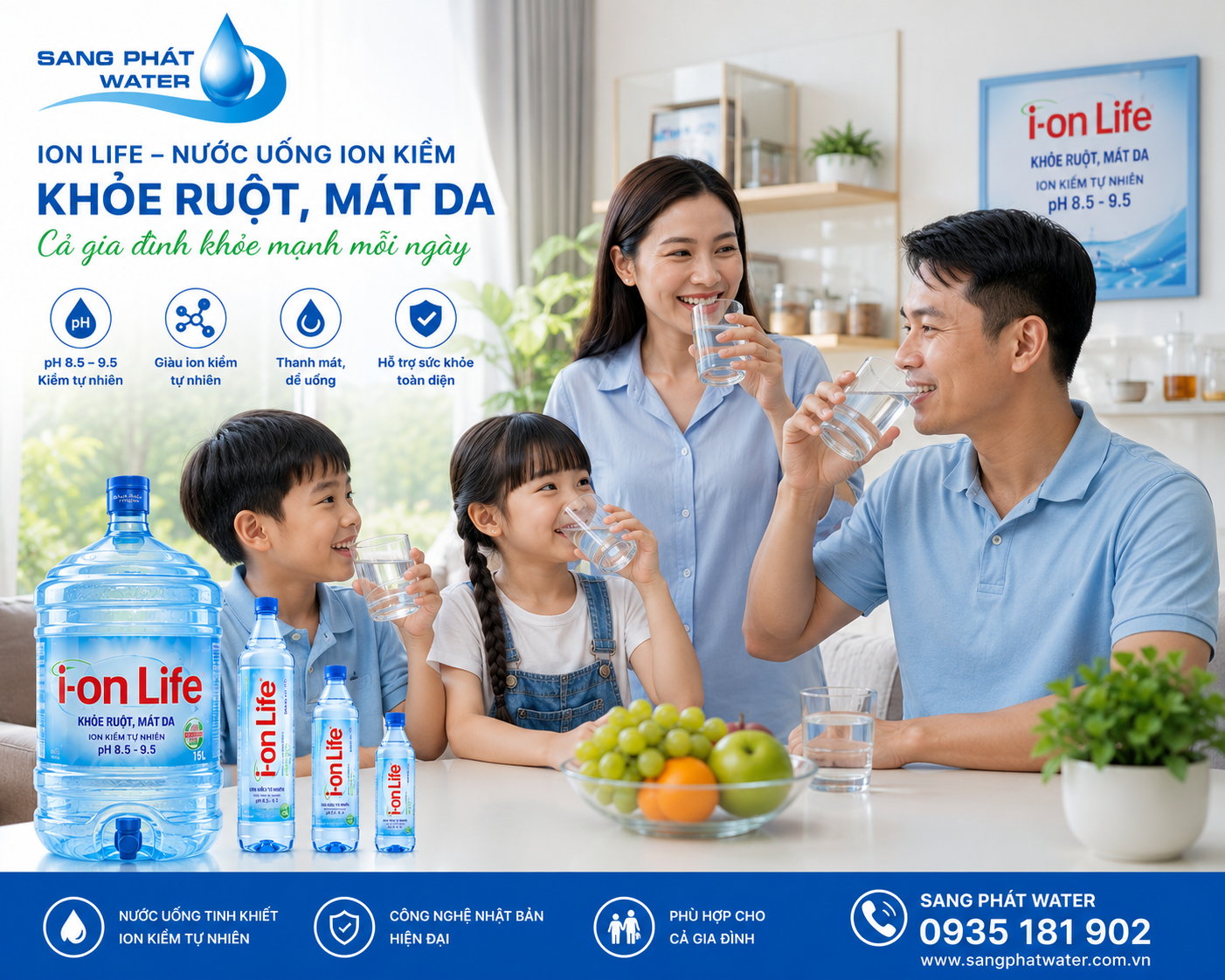 Sang phát Water cam kết giao nước chính hãng